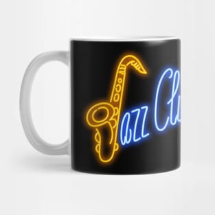 Jazz club neon sign Mug